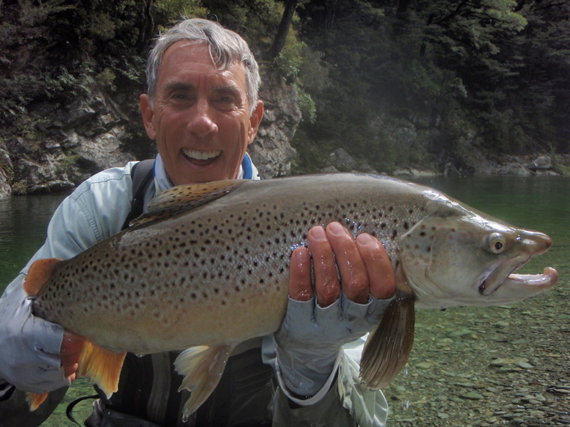 Great trout fishing in New Zealand
