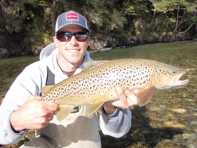 What a catch.  Fly fishing in New Zealand