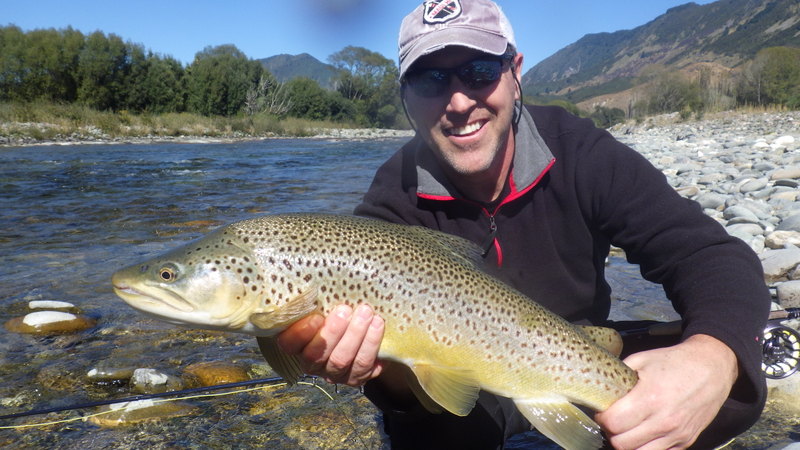 Guided trout fishing in New Zealand; enjoy a day on a South Island river
