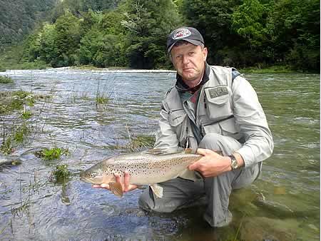Beautiful trout fishing in New Zealand's South Island