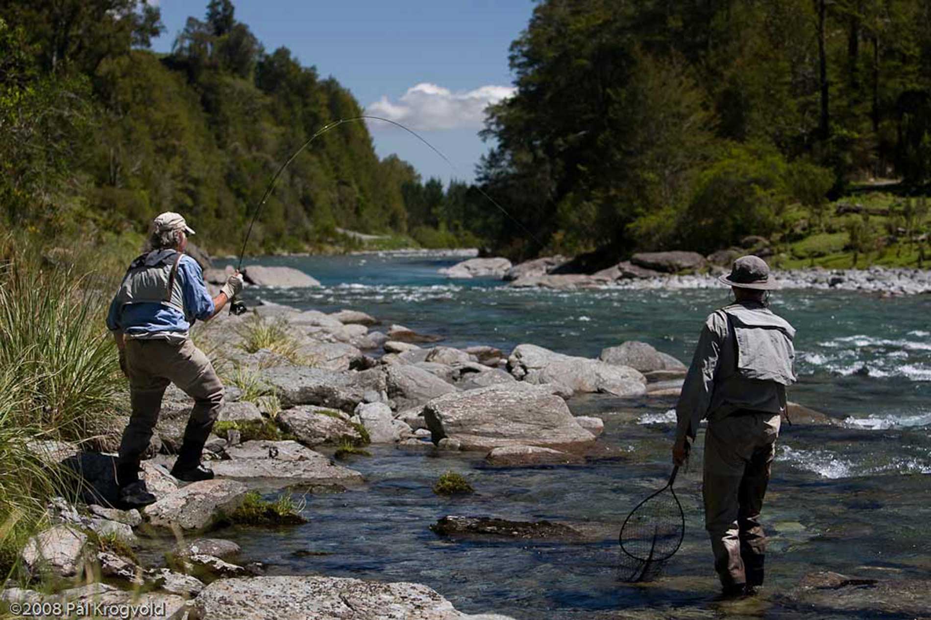 Fly fishing in New Zealand